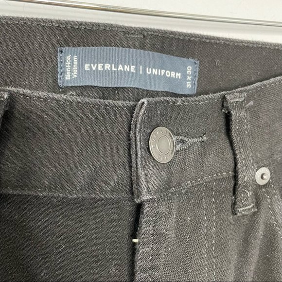 Everlane Uniform Black Slim Fit Black Jeans - Picture 7 of 9